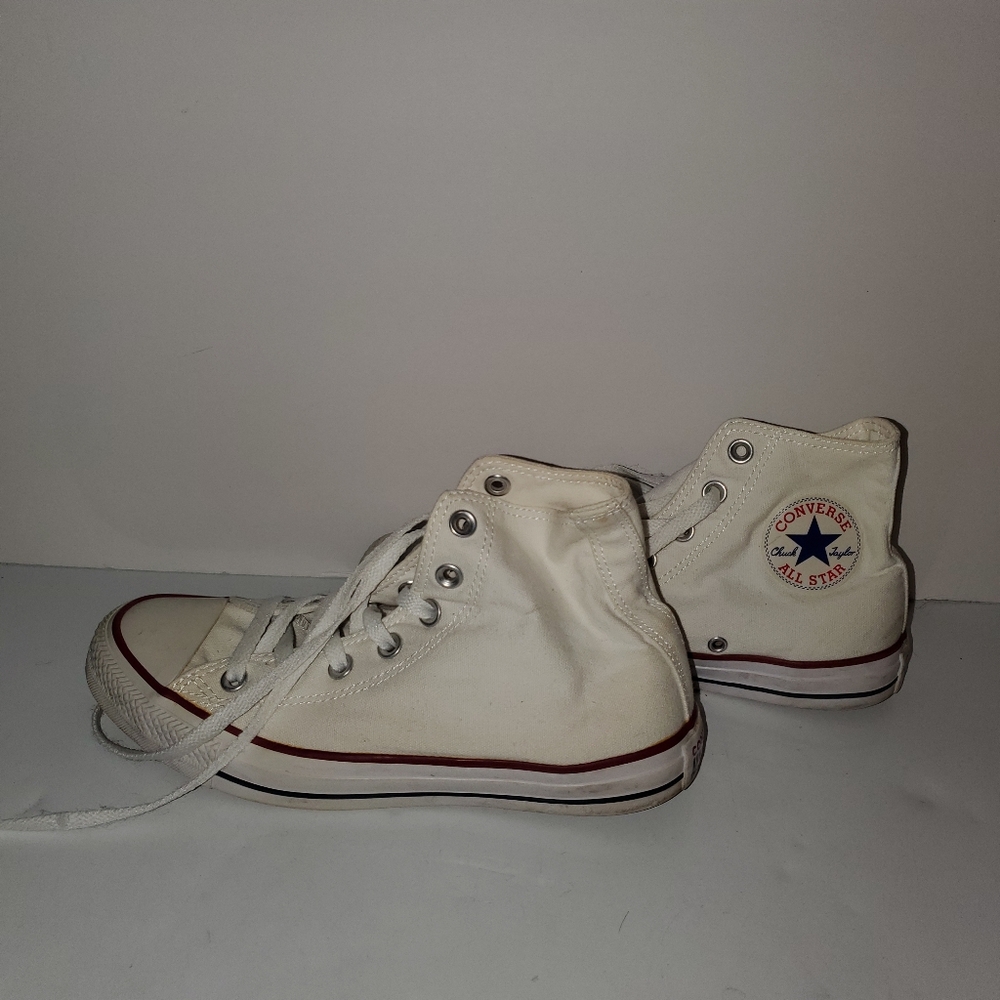Converse White High-Top Sneakers